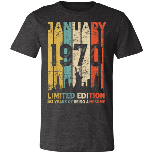 Born January 1970 Limited Edition 50th Birthday Shirt