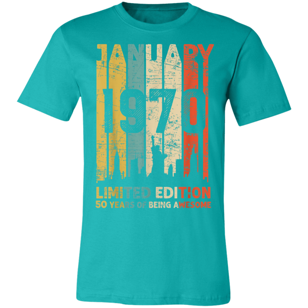 Born January 1970 Limited Edition 50th Birthday Shirt