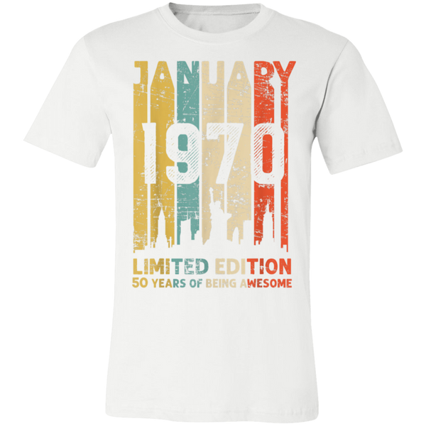Born January 1970 Limited Edition 50th Birthday Shirt